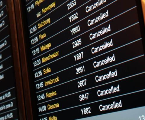 Heathrow and London City airports were among the worst affected by Storm Eunice's high winds