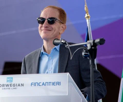 NCL's Harry Sommer (Credit: Camilla Bach / Fincantieri / NCL)