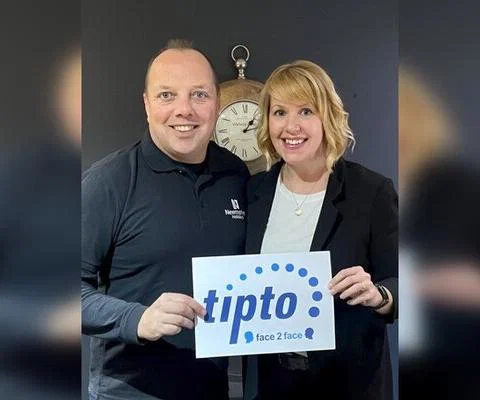 Newmarket's Richard Forde with Lorna Willis-Edwards from Tipto