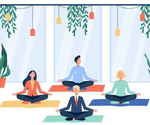 Help staff find their inner sense of calm with regular yoga or meditation sessions