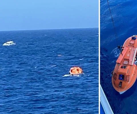 Carnival crew come to aid of three seafarers stranded at sea