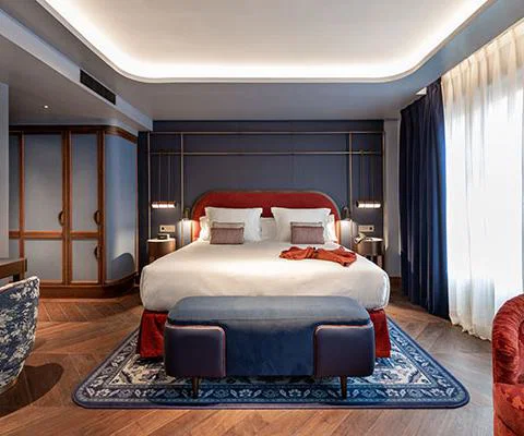 A grand deluxe room at the Seda Club Hotel in Granada, which opened this year