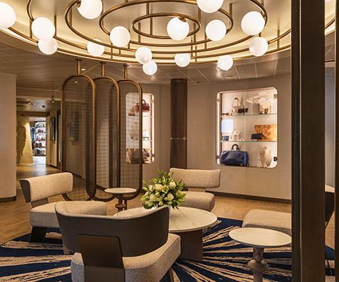 The new-look lobby on Wind Star