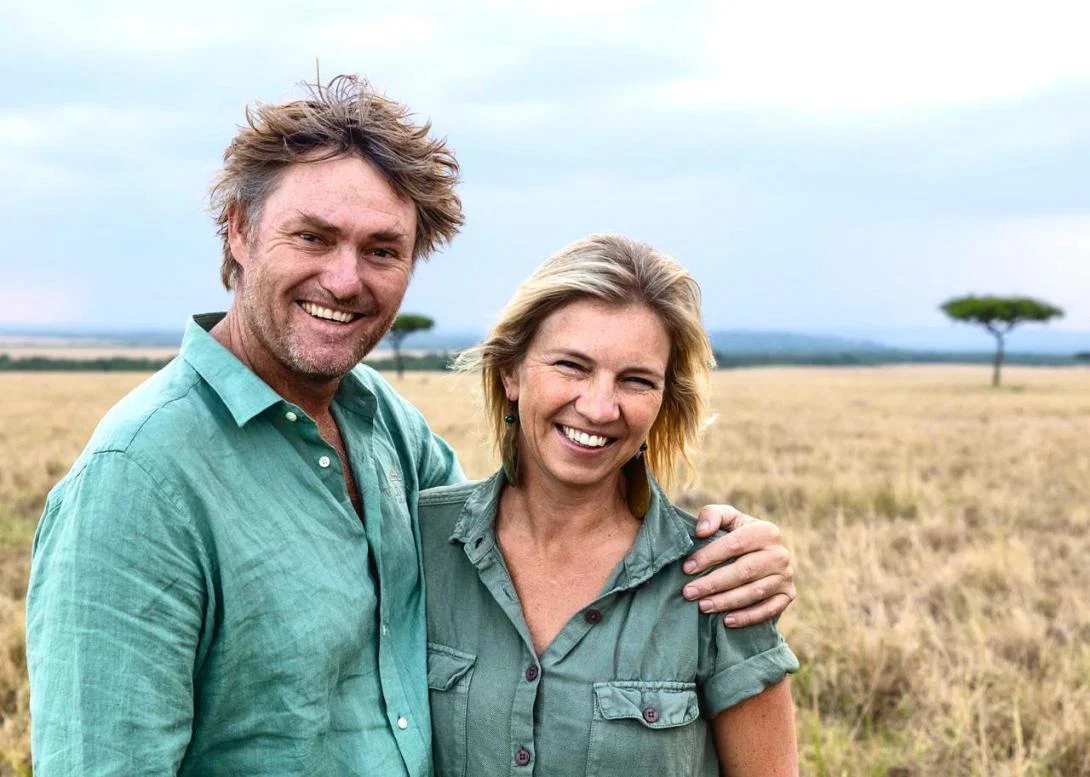 Tarquin and Lippa Wood, owners of House in the Wild Tarquin and Lippa Wood, owners of House in the Wild