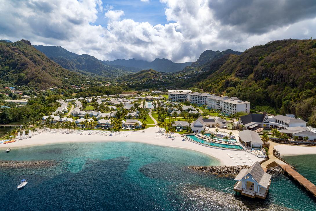 Sandals Saint Vincent is ideal for honeymooners as it is tucked away on its own secluded cove