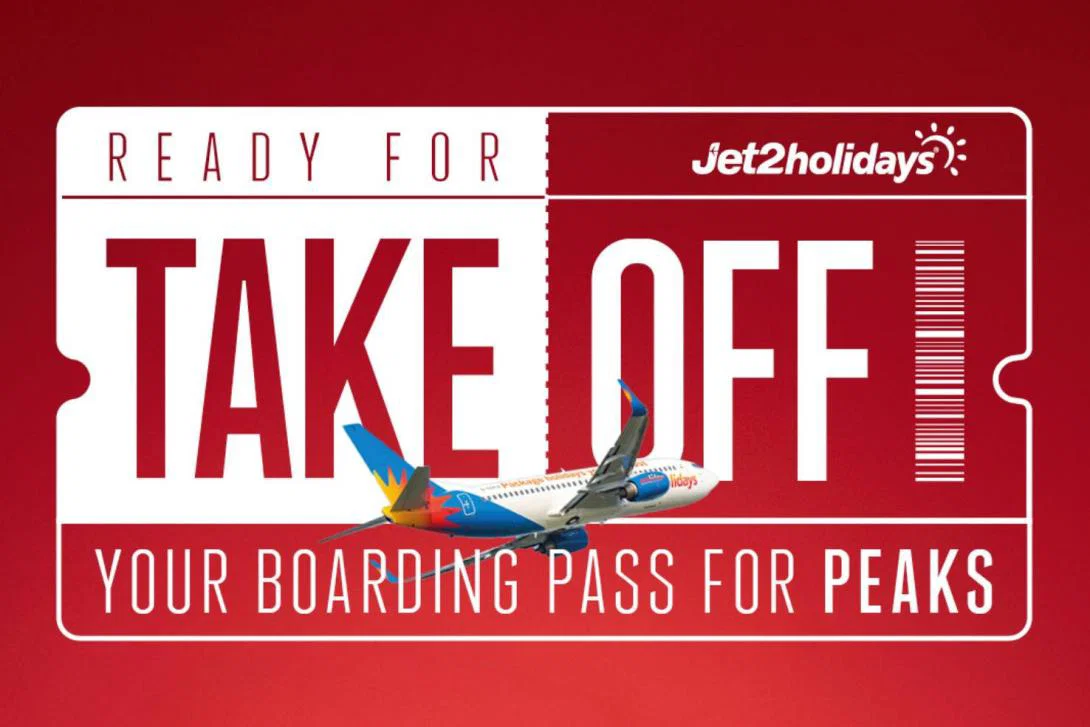 A graphic from Jet2's 2025 peaks marketing campaign A graphic from Jet2's 2025 peaks marketing campaign