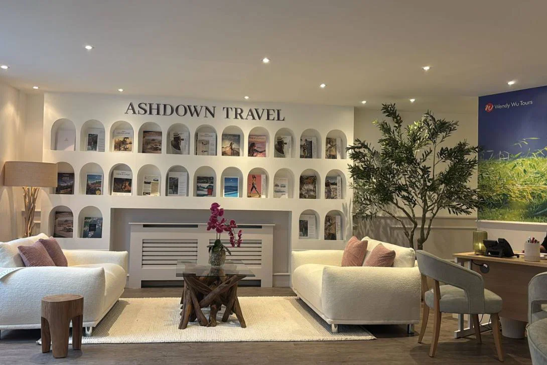 Interior shot of Ashdown Travel's new Knutsford site Interior shot of Ashdown Travel's new Knutsford site
