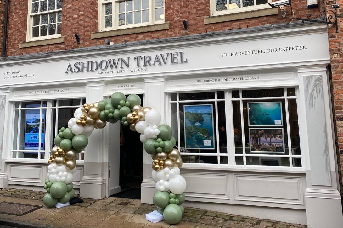 Exterior shot of Ashdown Travel site in Knutsford Exterior shot of Ashdown Travel site in Knutsford