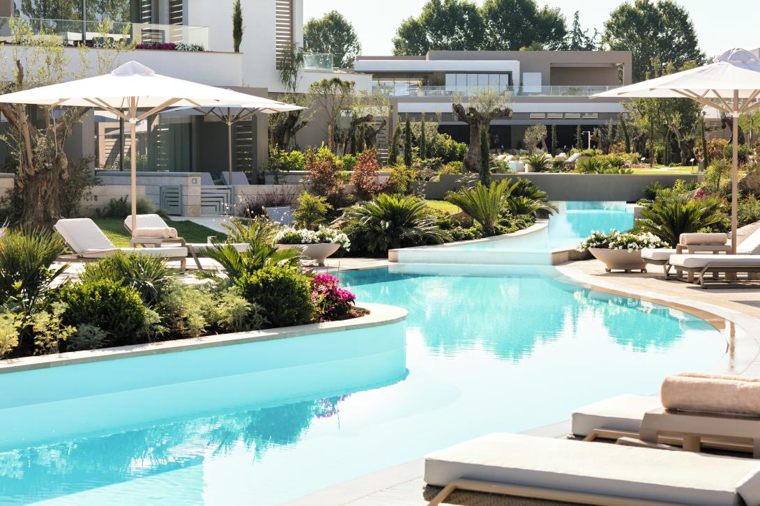 The main pool at Sani Dunes