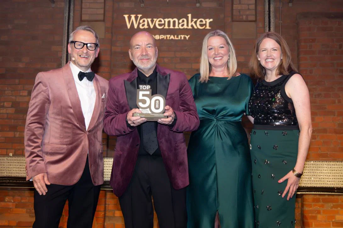 Blue Bay chief Alistair Rowland was the recipient of the Contribution to Travel Award