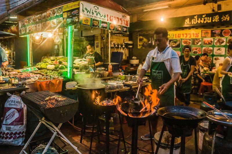 A food stall in Bangkok