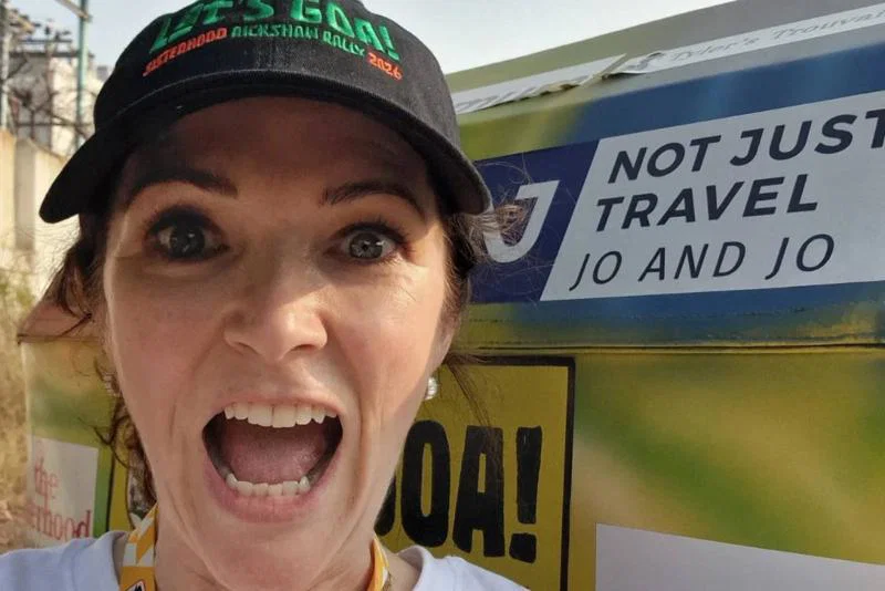 Not Just Travel consultant Jo O’Connell during tuk-tuk charity ride Not Just Travel consultant Jo O’Connell during tuk-tuk charity ride