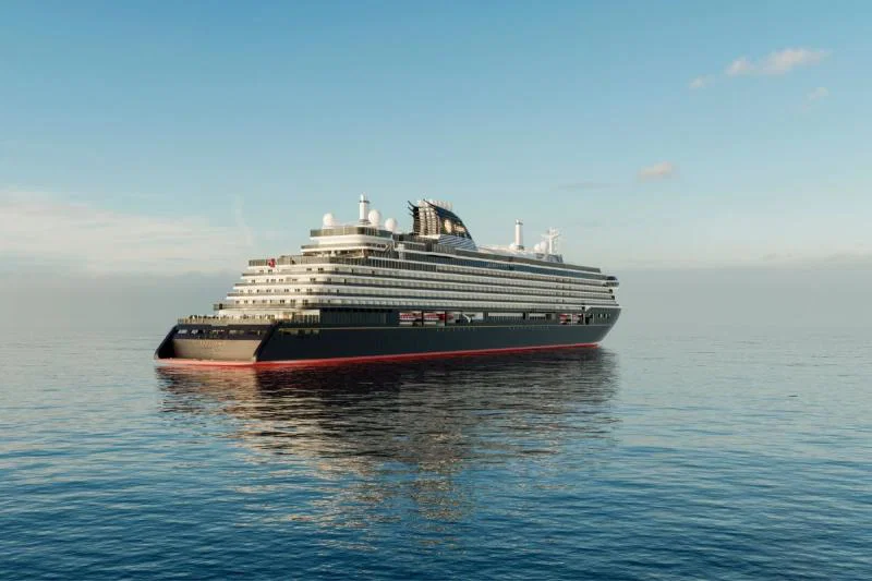 Cruise ship on sea