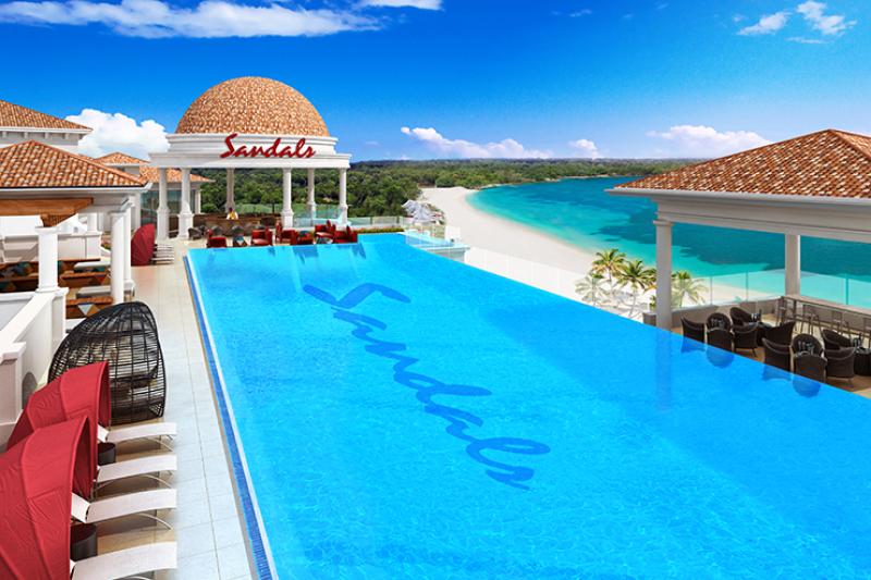 3. Sandals’ first rooftop pool