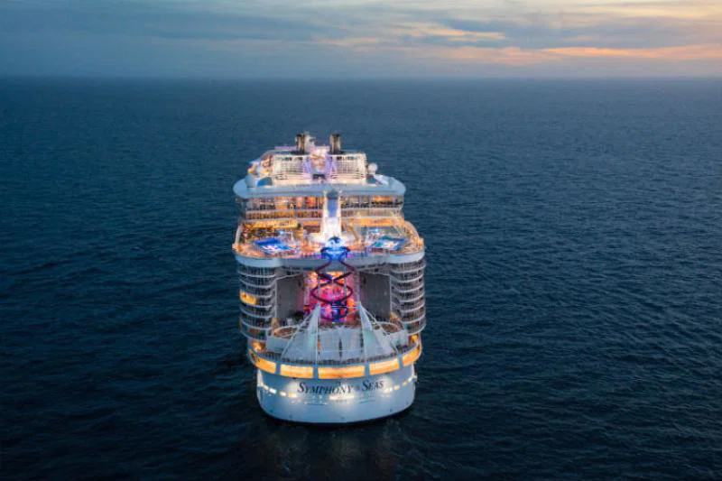 Guests travelling from Gatwick can secure their flights from £1 when heading to Symphony of the Seas in Barcelona or Odyssey of the Seas in Rome next summer