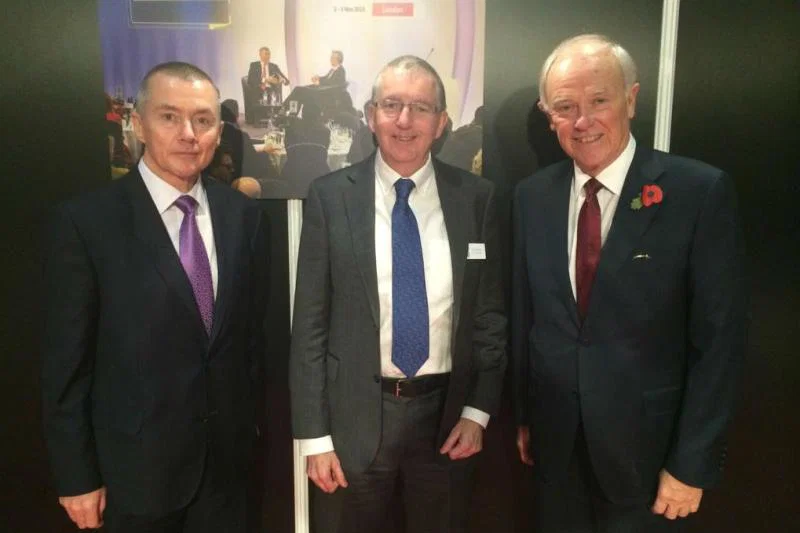 John Strickland (centre)