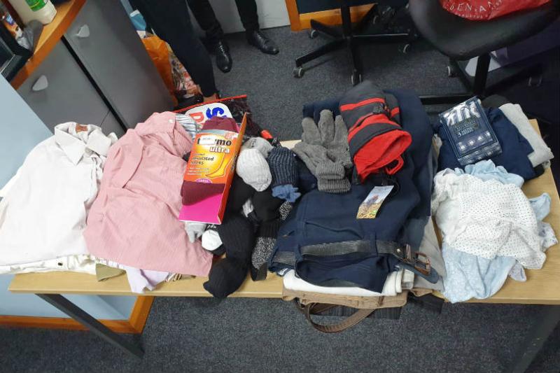 World Travel Lounge gave the homeless people gifts