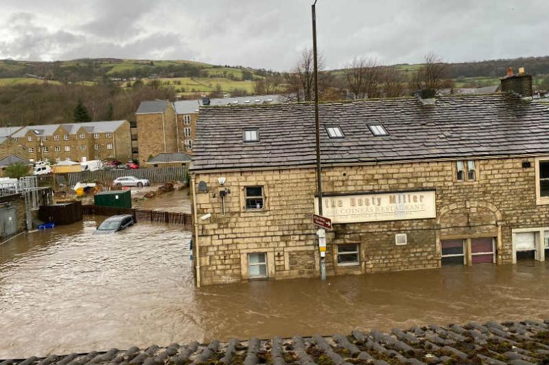 Roger Benn was trapped inside The Travel Centre during the flood