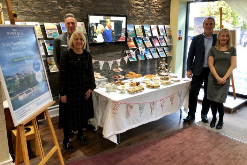 Travel Bureau’s Emerald Waterways event with tea and cake