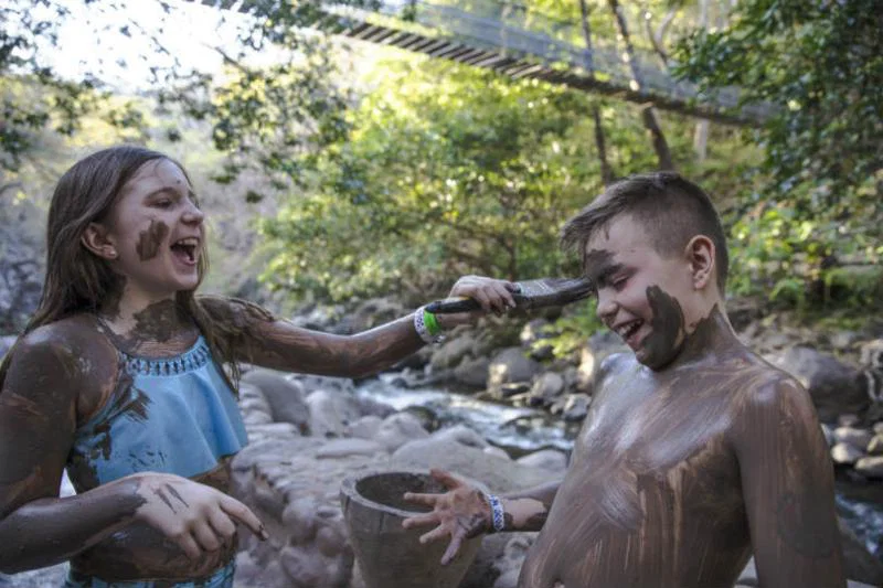 Children playing in the Costa Rica Rincon de la Vieja national park. Picture: Oana Dragan
