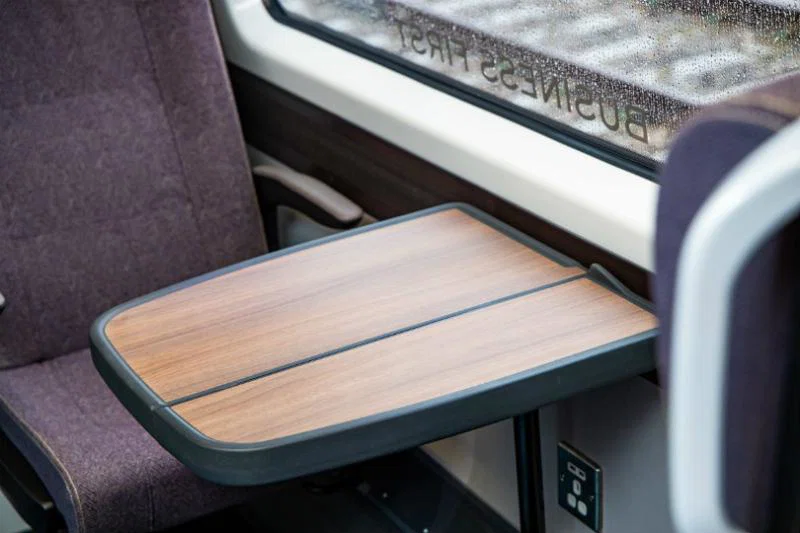 Heathrow Express has new work tables for business first class