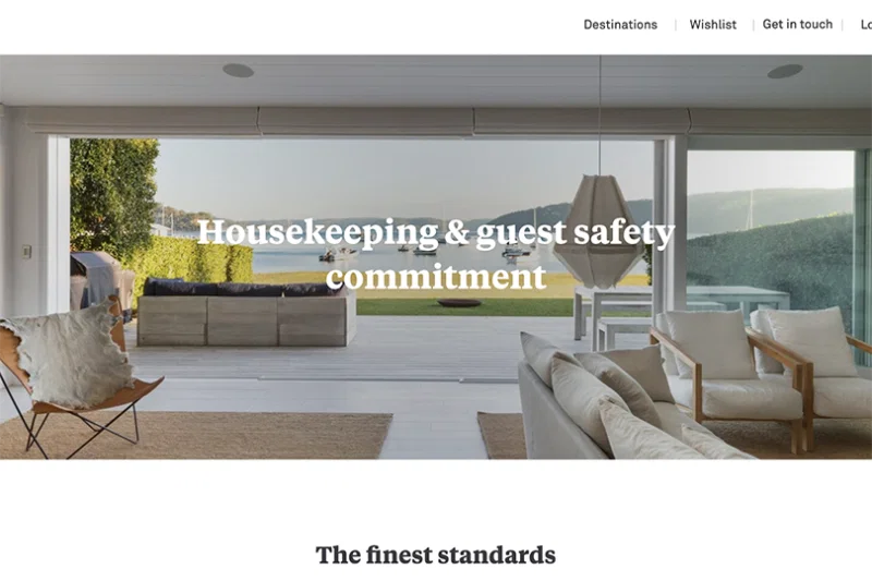 Onefinestay has uploaded a cleaning commitment to its website
