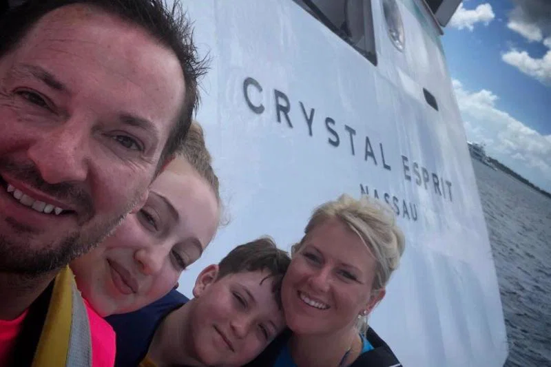 Cole has continued to cruise with his family after leaving the industry in 2018