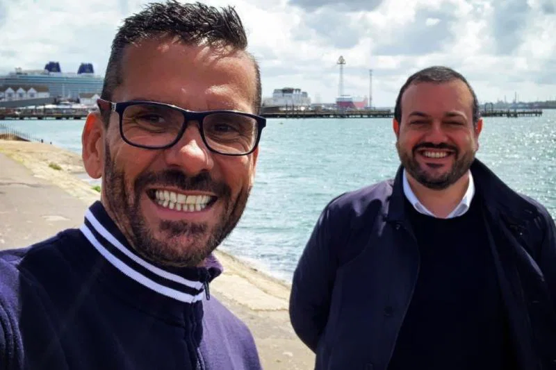MSC Cruises' Steve Williams (left) and Antonio Paradiso