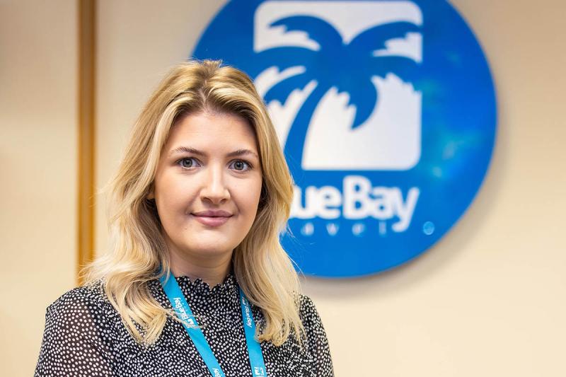 Abbie Heaton, sales manager for The Personal Travel Consultants in Partnership with Blue Bay Travel