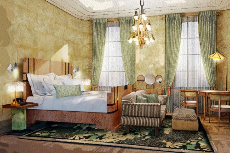 The hotel features 231 rooms and luxury suites and 56 branded residences