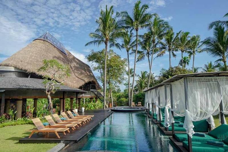 The pool area at Gdas Bali