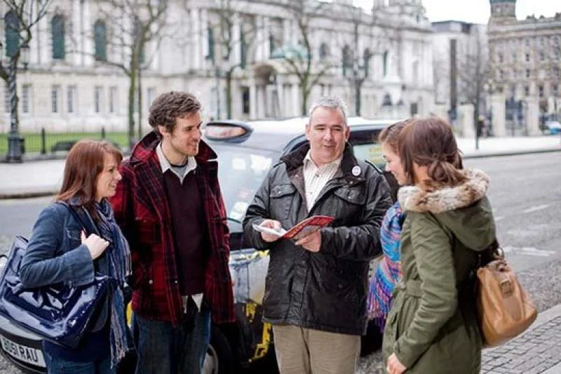 Blue Badge tourist guide Billy Scott specialises in black cab political mural tours and guided car, coach and walking tours (Credit: Tourism Ireland / Brian Morrison)