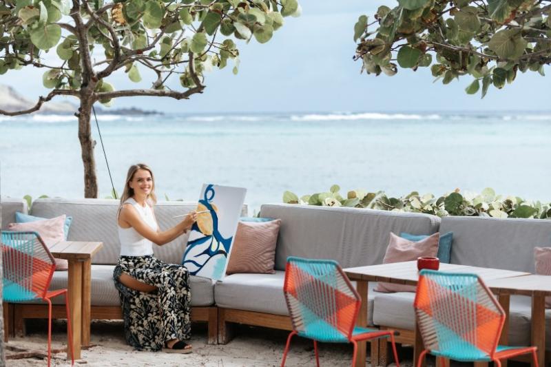 Le Sereno in St Barths offers complimentary art classes to guests (Credit: Hugo Allard)