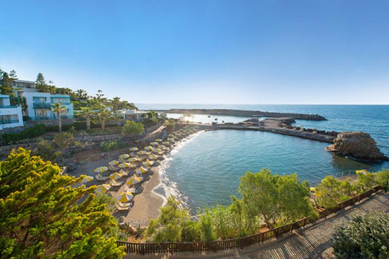 One of the three beaches at Iberostar Selection Creta Marine