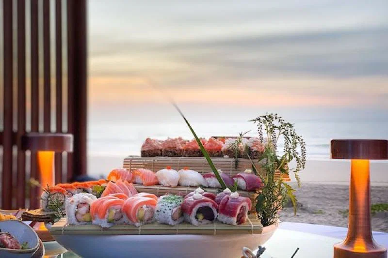 mazagan, buddha bar beach, food