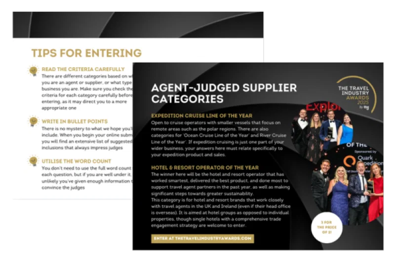 Download the Travel Industry Awards entry pack