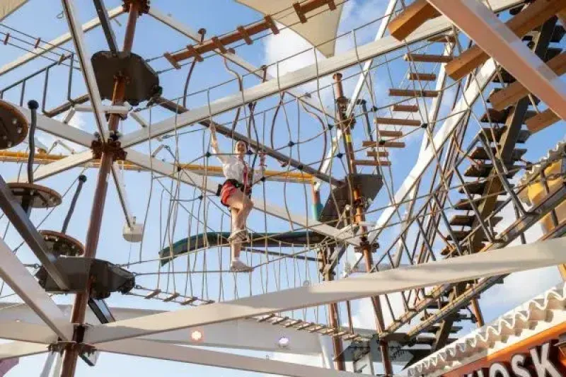 High Ropes Course, MSC World America, April 2025