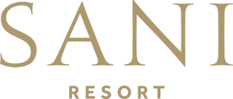 Sani Resort logo in gold 