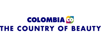 Colombia logo reading Colombia The Country of Beauty