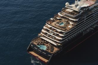 The exterior of a ship 